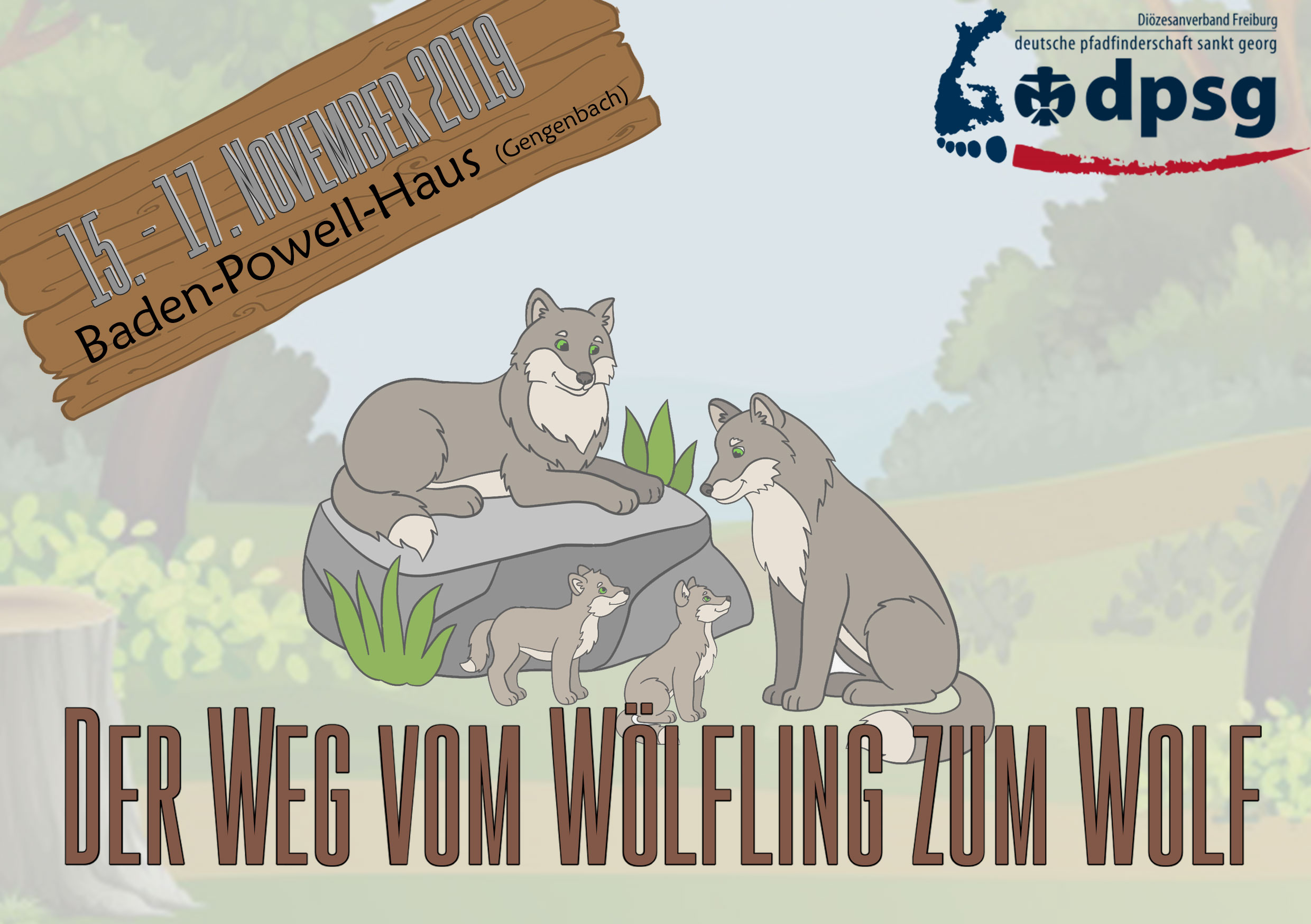 Wölflings-Wochenende "Der Weg vom Wölfling zum Wolf"